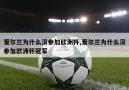 爱尔兰为什么没参加欧洲杯,爱尔兰为什么没参加欧洲杯冠军