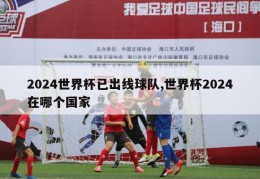 2024世界杯已出线球队,世界杯2024在哪个国家