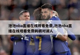 泡泡nba直播在线观看免费,泡泡nba直播在线观看免费鹈鹕对湖人