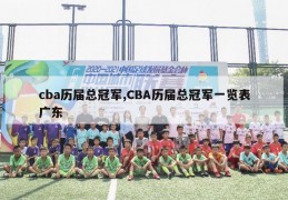 cba历届总冠军,CBA历届总冠军一览表广东