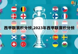 西甲联赛积分榜,2023年西甲联赛积分榜